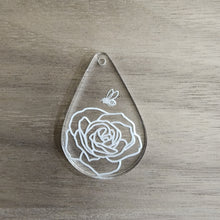Load image into Gallery viewer, Acrylic Flowers with Bee Teardrops