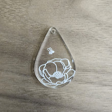 Load image into Gallery viewer, Acrylic Flowers with Bee Teardrops