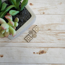 Load image into Gallery viewer, Quilt Tile Earrings