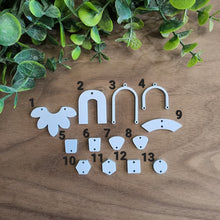 Load image into Gallery viewer, Bluebell Blue Pastel Acrylic Connectors