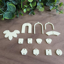 Load image into Gallery viewer, Buttercup Yellow Pastel Acrylic Connectors