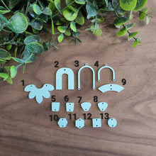 Load image into Gallery viewer, Seafoam Teal Pastel Acrylic Connectors