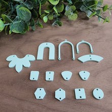 Load image into Gallery viewer, Seafoam Teal Pastel Acrylic Connectors