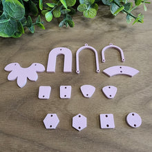 Load image into Gallery viewer, Violet Lavender Pastel Acrylic Connectors