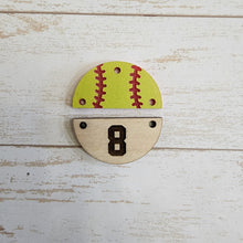 Load image into Gallery viewer, Acrylic & Wood Personalized Softball Drops