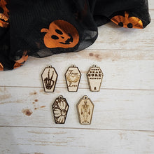 Load image into Gallery viewer, Halloween Coffin Earrings