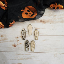 Load image into Gallery viewer, Halloween Bat & Spider Web Coffins