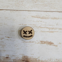 Load image into Gallery viewer, Halloween Jack-o'-lantern Faces Engraved Studs