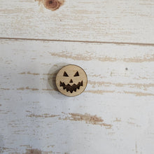Load image into Gallery viewer, Halloween Jack-o'-lantern Faces Engraved Studs