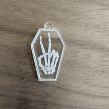 Load image into Gallery viewer, Acrylic Halloween Coffin Earrings