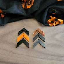 Load image into Gallery viewer, Acrylic Halloween Triple Chevron Drops