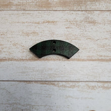 Load image into Gallery viewer, Mini Green & Black Buffalo Plaid Pattern Semi Arc Connectors
