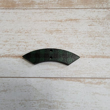 Load image into Gallery viewer, Mini Green & Black Buffalo Plaid Pattern Semi Arc Connectors