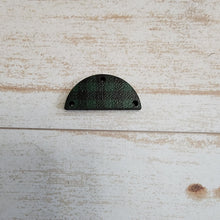 Load image into Gallery viewer, Mini Green & Black Buffalo Plaid Pattern Round Interchangeable Blanks