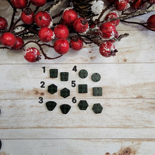 Load image into Gallery viewer, Mini Green & Black Buffalo Pattern Print Connectors
