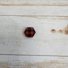 Load image into Gallery viewer, Mini Red & Black Buffalo Pattern Print Connectors