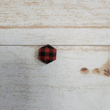 Load image into Gallery viewer, Mini Red & Black Buffalo Pattern Print Connectors