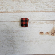 Load image into Gallery viewer, Mini Red & Black Buffalo Pattern Print Connectors