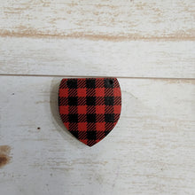 Load image into Gallery viewer, Mini Red & Black Buffalo Plaid Pattern Interchangeable Split Drops