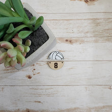 Load image into Gallery viewer, Acrylic & Wood Personalized Volleyball Drops