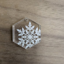 Load image into Gallery viewer, Acrylic Christmas Snowflake Drops