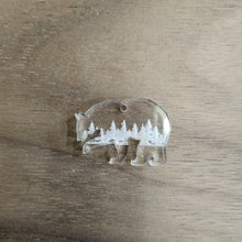 Load image into Gallery viewer, Acrylic Winter Bear with Forest Drop