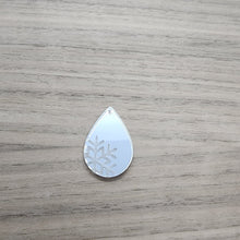 Load image into Gallery viewer, Christmas Snowflake Mirror Acrylic Drops