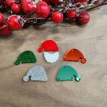 Load image into Gallery viewer, Christmas Acrylic Santa Hat and Beard Drops