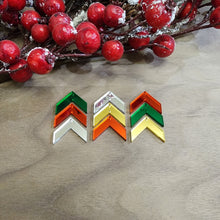 Load image into Gallery viewer, Acrylic Christmas Triple Chevron Drops