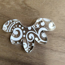 Load image into Gallery viewer, White Scrolls Acrylic Connectors