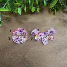 Load image into Gallery viewer, Watercolor Floral Acrylic Connectors