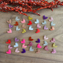 Load image into Gallery viewer, Acrylic Valentine's Day Triple Hand Drawn Heart Drops