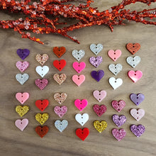 Load image into Gallery viewer, Acrylic Valentine's Day Triple Heart Drops (Center Holes)