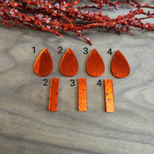 Load image into Gallery viewer, Red Mirror Acrylic Valentine's Day Heart Bars and Teardrops