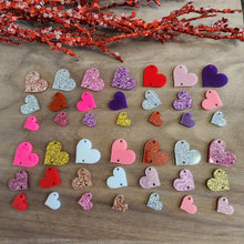 Load image into Gallery viewer, Acrylic Valentine's Day Tapered Triple Heart Drops