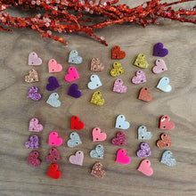 Load image into Gallery viewer, Acrylic Valentine's Day Triple Heart Drops (Side Holes)
