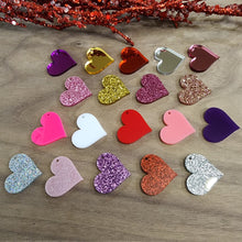 Load image into Gallery viewer, Valentine's Day Acrylic Heart Drops (Side Hole)