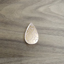 Load image into Gallery viewer, Rose Gold Mirror Acrylic Valentine's Day Heart Bars and Teardrops
