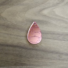 Load image into Gallery viewer, Pink Mirror Acrylic Valentine's Day Heart Bars and Teardrops