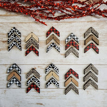 Load image into Gallery viewer, Valentine's Day Mini Patterned Triple Chevron Drops
