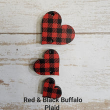 Load image into Gallery viewer, Valentine's Day Mini Patterned Tapered Triple Heart Drops