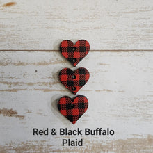 Load image into Gallery viewer, Valentine's Day Mini Patterned Triple Heart Drops (Center Hole)