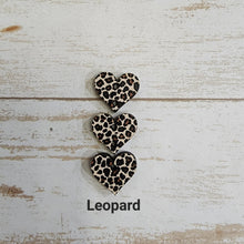 Load image into Gallery viewer, Valentine's Day Mini Patterned Triple Heart Drops (Center Hole)