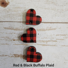 Load image into Gallery viewer, Valentine's Day Mini Patterned Triple Heart Drops (Side Hole)