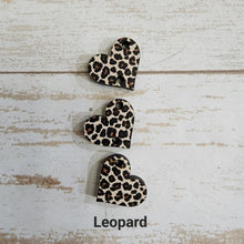 Load image into Gallery viewer, Valentine's Day Mini Patterned Triple Heart Drops (Side Hole)
