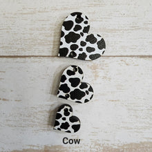 Load image into Gallery viewer, Valentine's Day Mini Patterned Tapered Triple Heart Drops