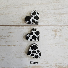 Load image into Gallery viewer, Valentine's Day Mini Patterned Triple Heart Drops (Side Hole)