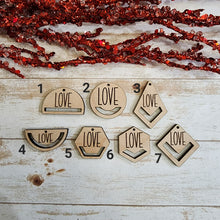 Load image into Gallery viewer, Valentine's Day Love Macrame Earrings