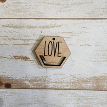Load image into Gallery viewer, Valentine's Day Love Macrame Earrings