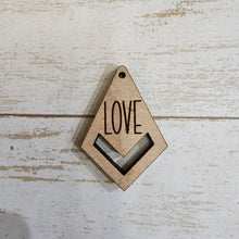 Load image into Gallery viewer, Valentine's Day Love Macrame Earrings